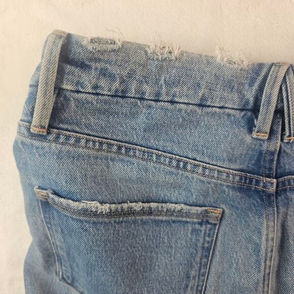 Good American jeans womens 6/28 Split Hem button fly Straight Leg Denim - Picture 13 of 14